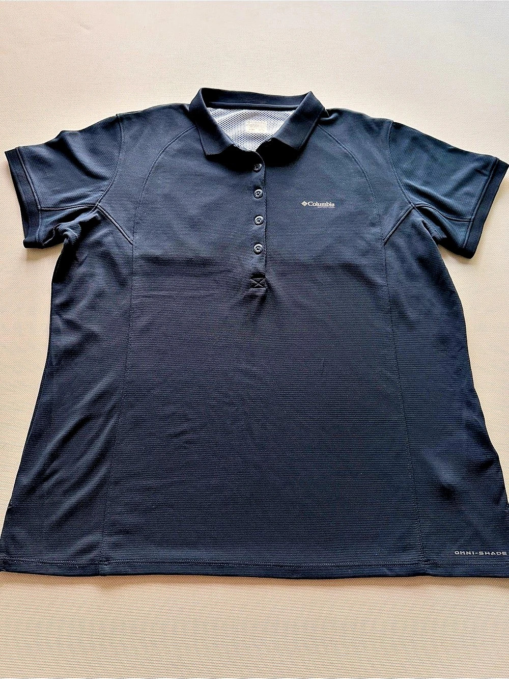 Columbia Women's Polo Shirt Blue L